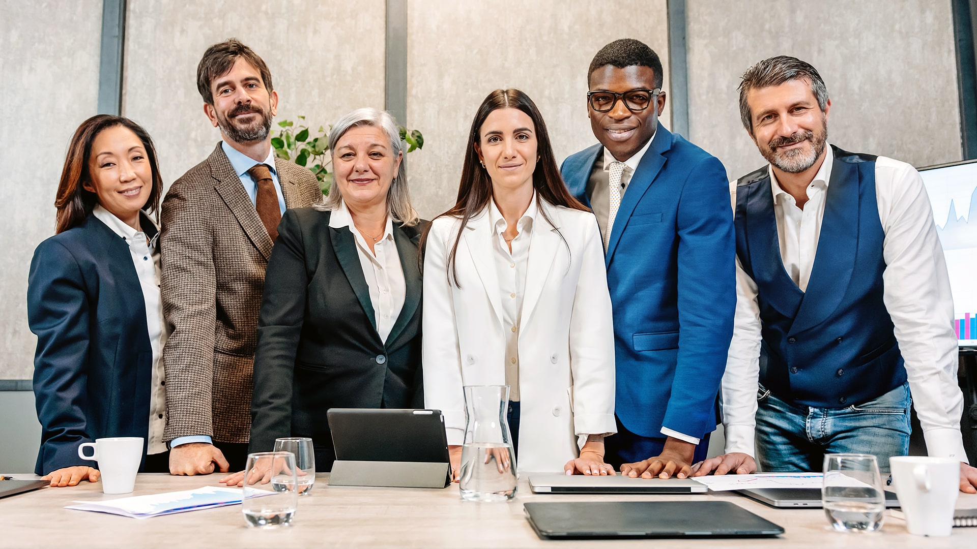 Microsoft Copilot for finance helping diverse business professionals collaborate.